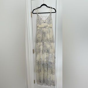 Alex McCall Blue Lace Tiered Dress